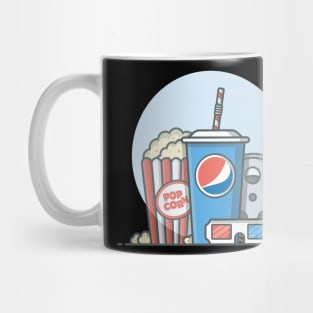 Popcorn, soda and roll film Mug